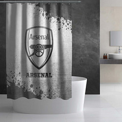 Шторка для душа Arsenal - white gradient, цвет: 3D-принт — фото 2