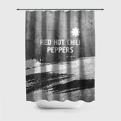 Шторка для душа Red Hot Chili Peppers - grey gradient посередине, цвет: 3D-принт