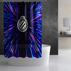 Шторка для душа Club Brugge neon energy, цвет: 3D-принт — фото 2