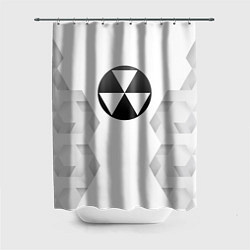 Шторка для душа Fallout white poly, цвет: 3D-принт