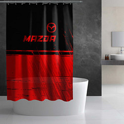 Шторка для душа Mazda - red gradient посередине, цвет: 3D-принт — фото 2