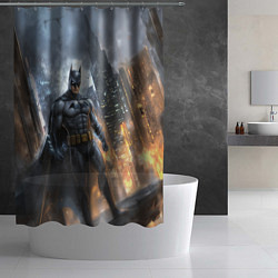 Шторка для душа Бэтмен - старый стиль, цвет: 3D-принт — фото 2