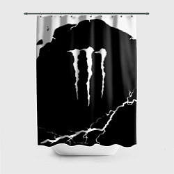 Шторка для душа Monster energy storm energy, цвет: 3D-принт