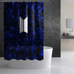 Шторка для душа BTS blue energy, цвет: 3D-принт — фото 2