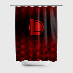 Шторка для душа League of Legends red poly, цвет: 3D-принт