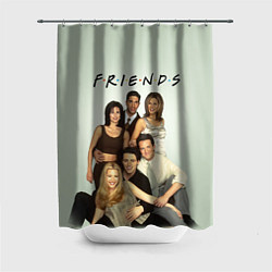 Шторка для душа Американский сериал - Друзья, цвет: 3D-принт