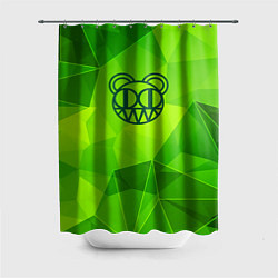 Шторка для душа Radiohead green poly, цвет: 3D-принт