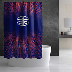 Шторка для душа FAW red energy, цвет: 3D-принт — фото 2