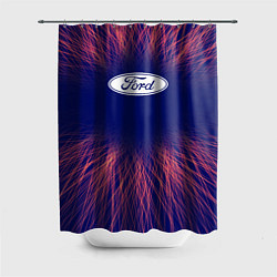 Шторка для душа Ford red energy, цвет: 3D-принт