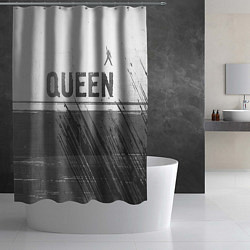 Шторка для душа Queen - white gradient посередине, цвет: 3D-принт — фото 2