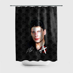 Шторка для душа Юрий Хой из Сектор газа, цвет: 3D-принт