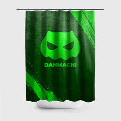 Шторка для душа DanMachi - green gradient, цвет: 3D-принт