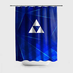 Шторка для душа Zelda blue poly, цвет: 3D-принт