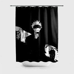 Шторка для душа Сатору годжо битва, цвет: 3D-принт