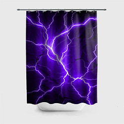 Шторка для душа Color purple black, цвет: 3D-принт