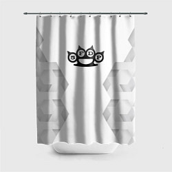 Шторка для душа Five Finger Death Punch white poly, цвет: 3D-принт