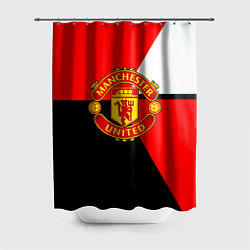 Шторка для душа Манчестер юнайтед геометрия линии, цвет: 3D-принт