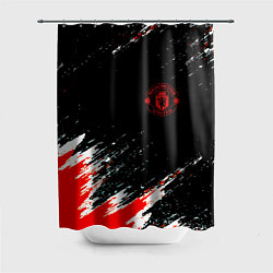 Шторка для душа Манчестер краски штрихи, цвет: 3D-принт