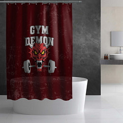 Шторка для душа Gym demon, цвет: 3D-принт — фото 2