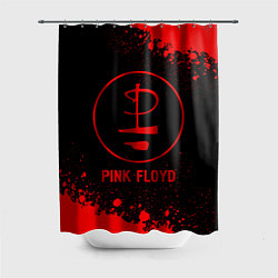 Шторка для душа Pink Floyd - red gradient, цвет: 3D-принт