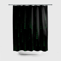 Шторка для душа Color black green, цвет: 3D-принт