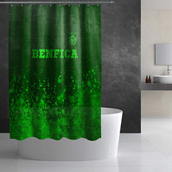 Шторка для душа Benfica - green gradient посередине, цвет: 3D-принт — фото 2