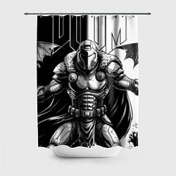 Шторка для душа Doom guy and demons, цвет: 3D-принт