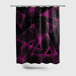 Шторка для душа The triangle is pink, цвет: 3D-принт