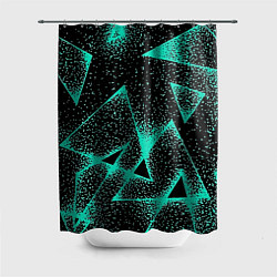 Шторка для душа The triangle is light blue, цвет: 3D-принт