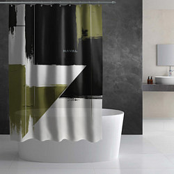 Шторка для душа Haval логотип, цвет: 3D-принт — фото 2