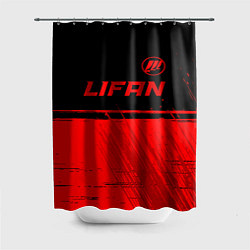 Шторка для душа Lifan - red gradient посередине, цвет: 3D-принт