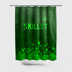 Шторка для душа Skillet - green gradient посередине, цвет: 3D-принт