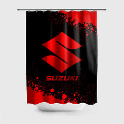 Шторка для душа Suzuki - red gradient, цвет: 3D-принт