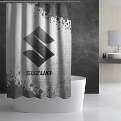 Шторка для душа Suzuki - white gradient, цвет: 3D-принт — фото 2