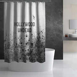 Шторка для душа Hollywood Undead - white gradient посередине, цвет: 3D-принт — фото 2