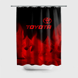 Шторка для душа Toyota - red gradient посередине, цвет: 3D-принт