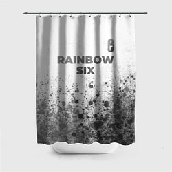 Шторка для душа Rainbow Six - white gradient посередине, цвет: 3D-принт