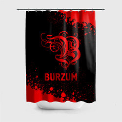 Шторка для душа Burzum - red gradient, цвет: 3D-принт