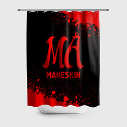 Шторка для душа Maneskin - red gradient, цвет: 3D-принт