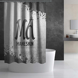 Шторка для душа Maneskin - white gradient, цвет: 3D-принт — фото 2