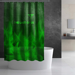 Шторка для душа The Last Of Us - green gradient посередине, цвет: 3D-принт — фото 2