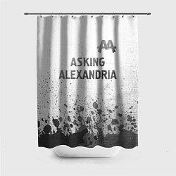 Шторка для душа Asking Alexandria - white gradient посередине, цвет: 3D-принт