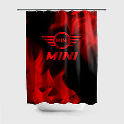 Шторка для душа Mini - red gradient, цвет: 3D-принт