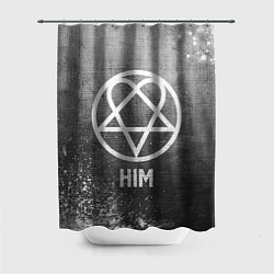 Шторка для душа HIM - grey gradient, цвет: 3D-принт