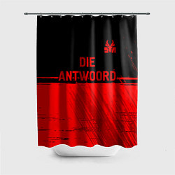 Шторка для душа Die Antwoord - red gradient посередине, цвет: 3D-принт