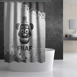 Шторка для душа FNAF - white gradient, цвет: 3D-принт — фото 2