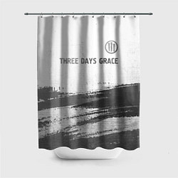 Шторка для душа Three Days Grace - white gradient посередине, цвет: 3D-принт