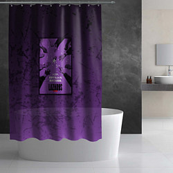 Шторка для душа Lazarus: Violet Pattern, цвет: 3D-принт — фото 2