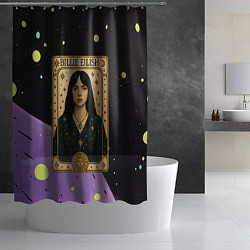 Шторка для душа Билли Айлиш в стиле Таро, цвет: 3D-принт — фото 2