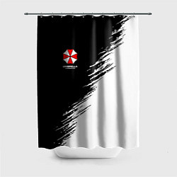 Шторка для душа Umbrella Corp - black and white, цвет: 3D-принт